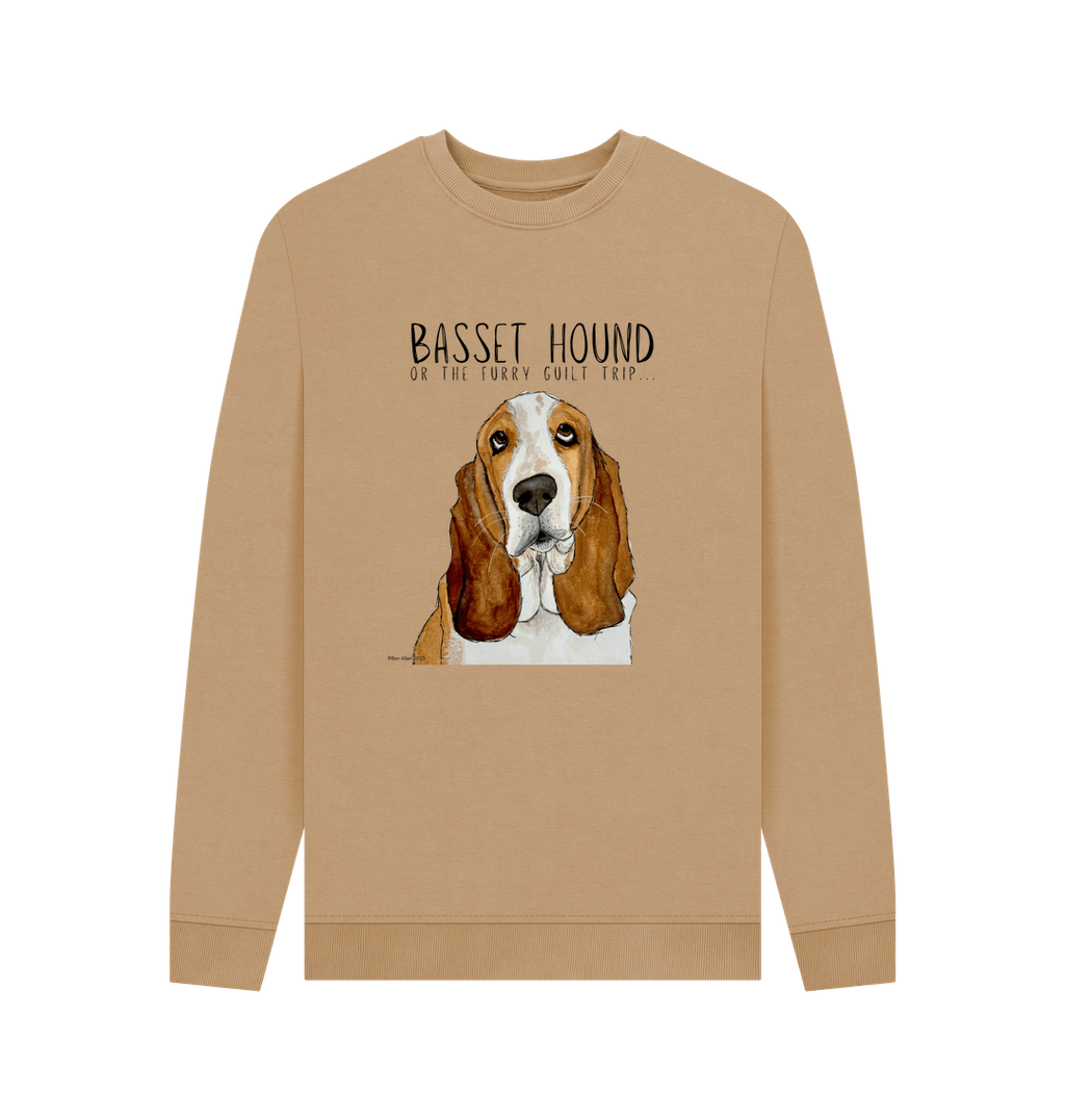 Basset Hound Crew Neck Sweatshirt