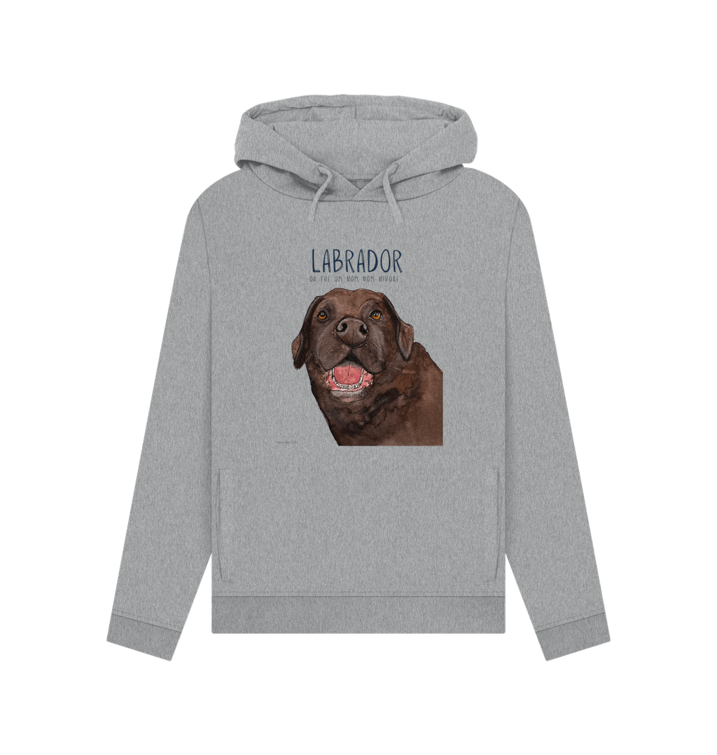 Chocolate Labrador Powered by Snacks Hoodie for Women