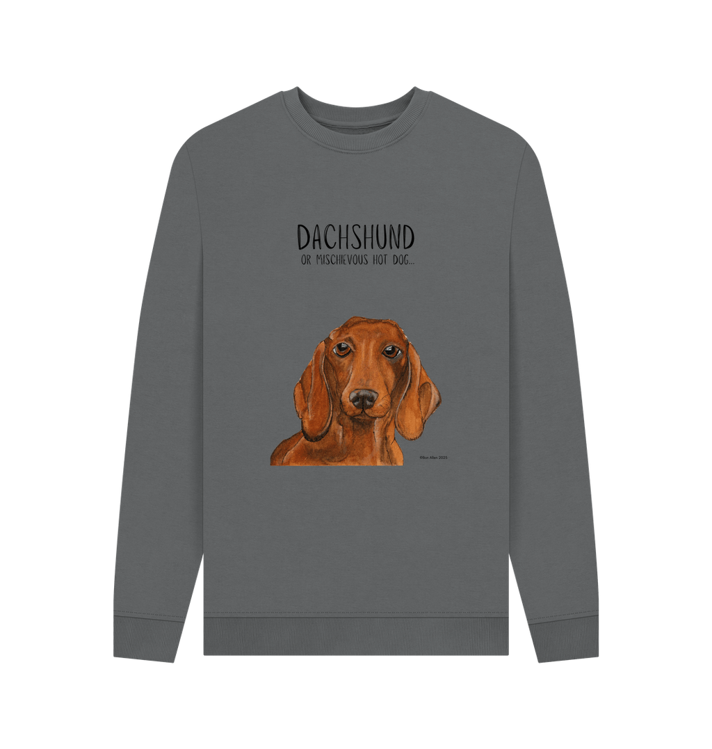 Mischievous Hot Dog Sweatshirt for Dachshund Lovers