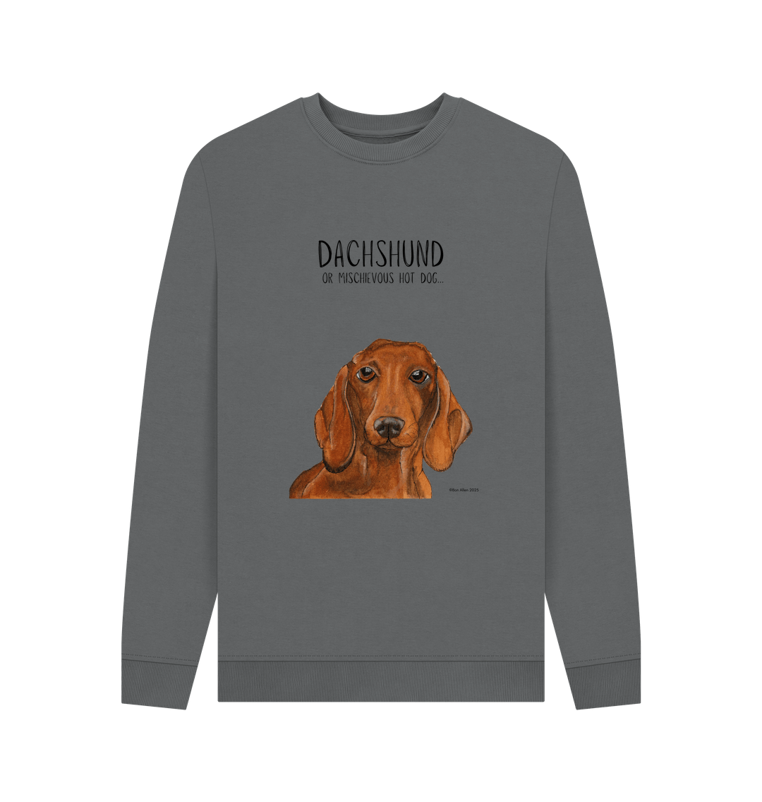 Mischievous Hot Dog Sweatshirt for Dachshund Lovers