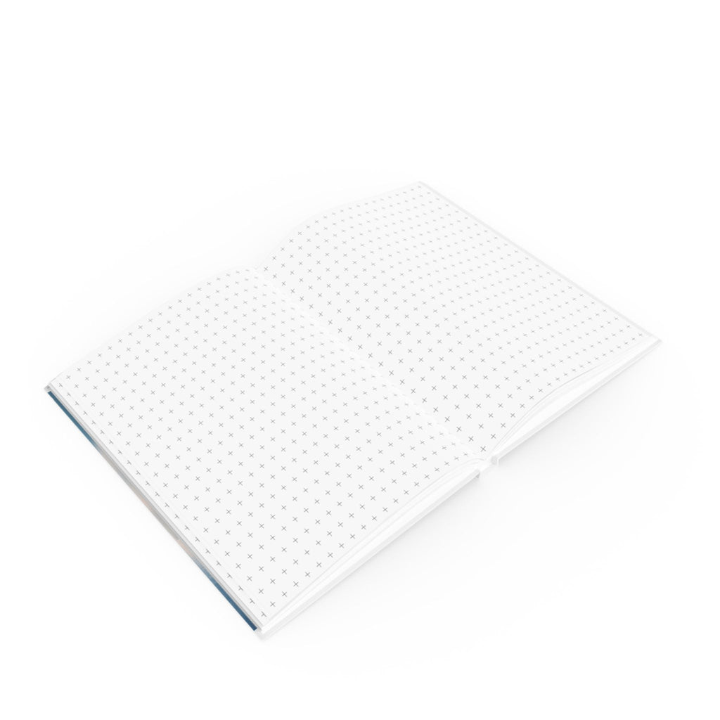 Serene Snowfall A5 Hardcover Journal with Tranquil Winter Design