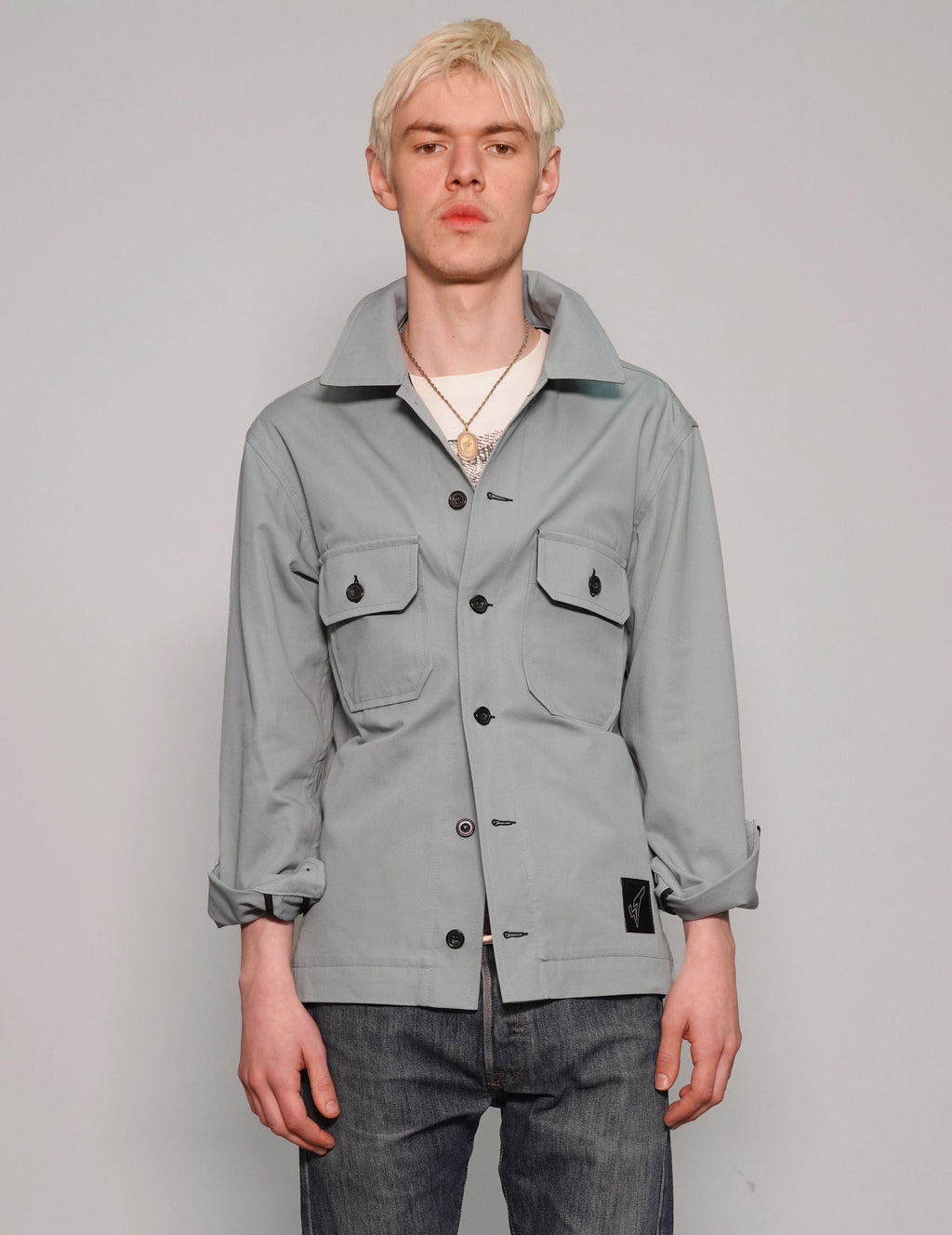 Charcoal Grey Cotton Workshirt
