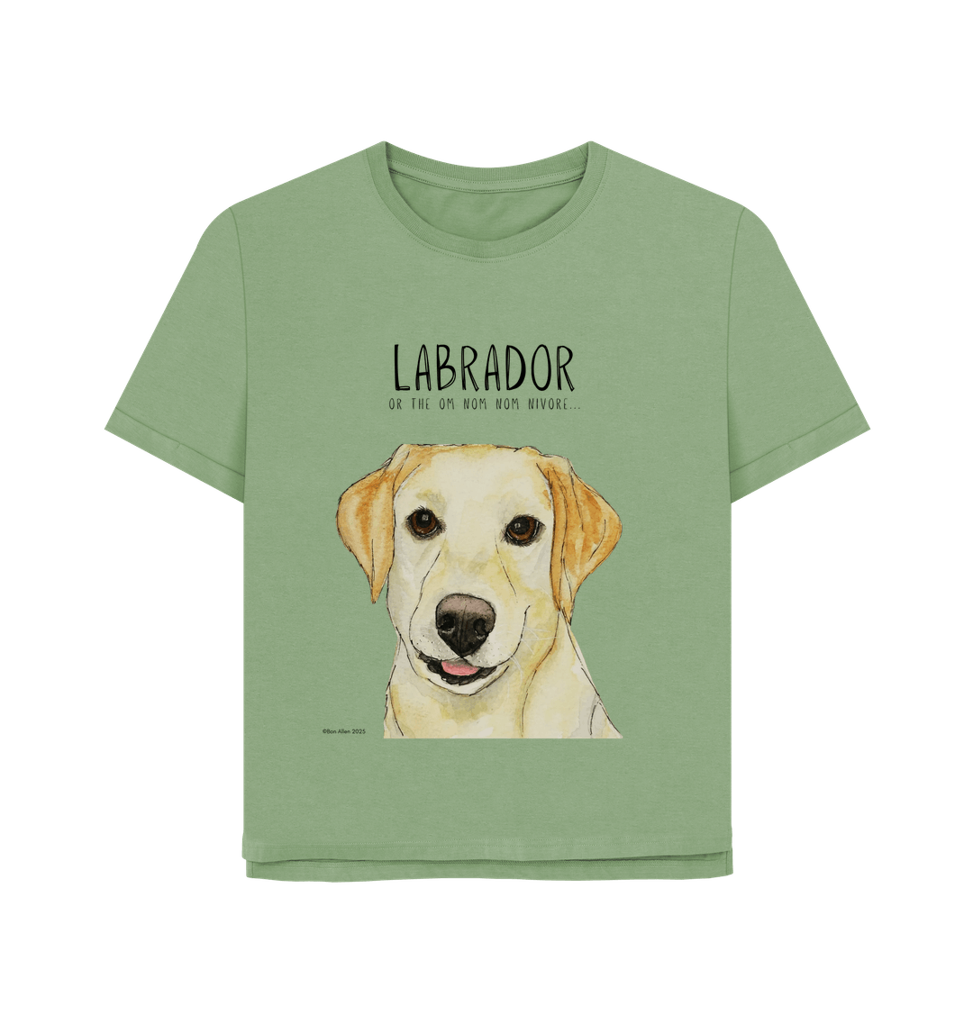 Feed Me Snacks and Compliments Yellow Labrador Relaxed Fit Tee