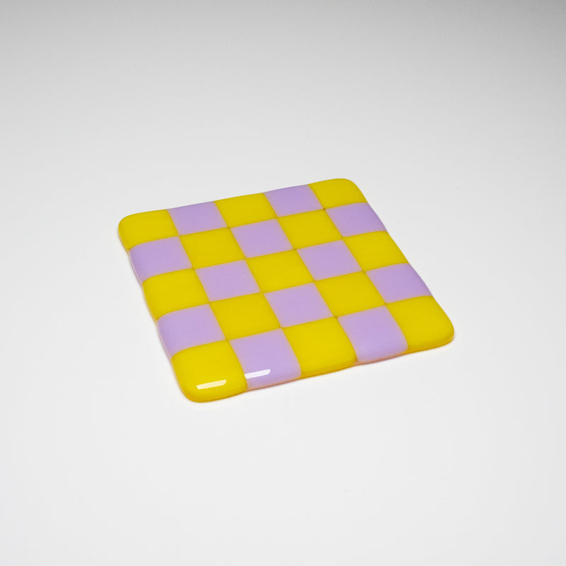 10cm Chequered Dual Coloured Coaster Bullseye Collection