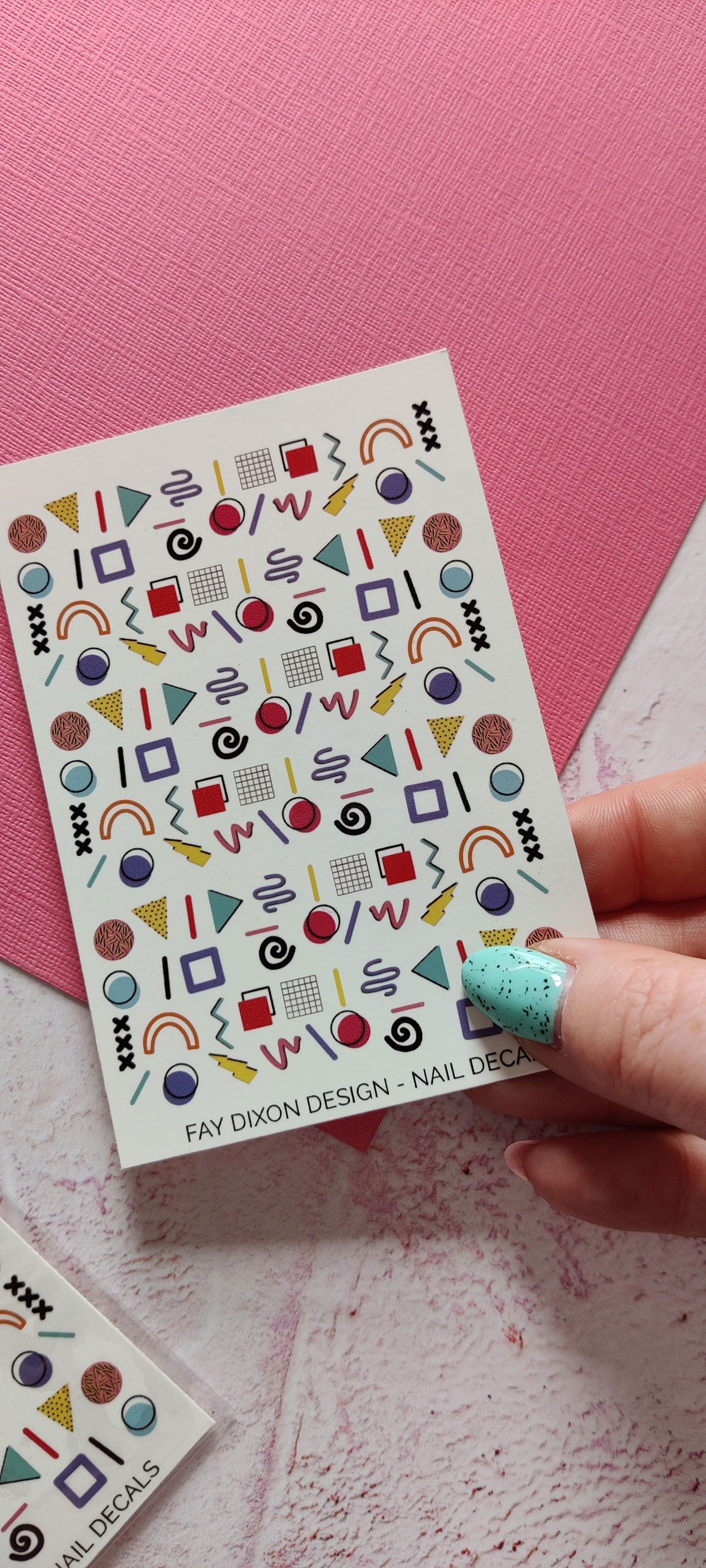 90s Baby Waterslide Nail Decals