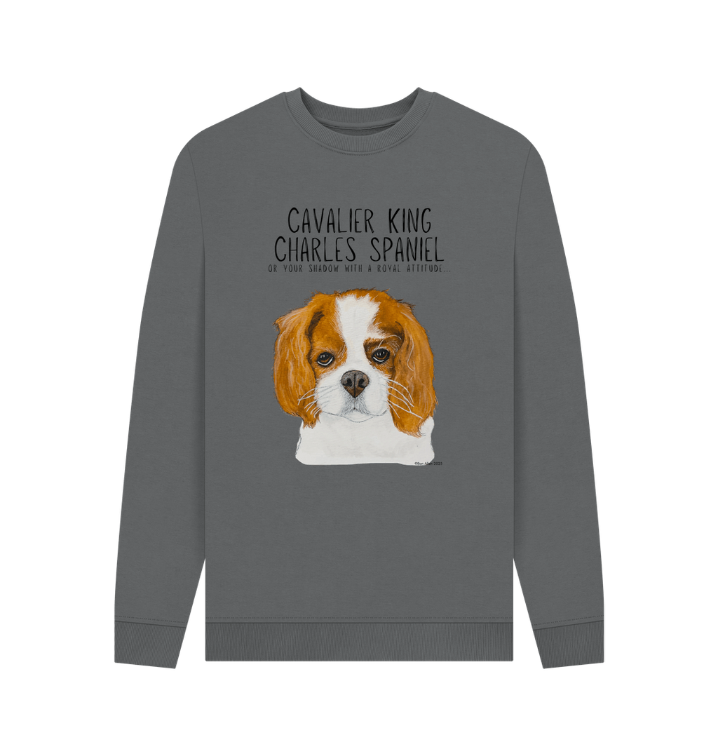 Shadow of a King Eco-Luxe Men's Sweatshirt with Cavalier Royal Flair