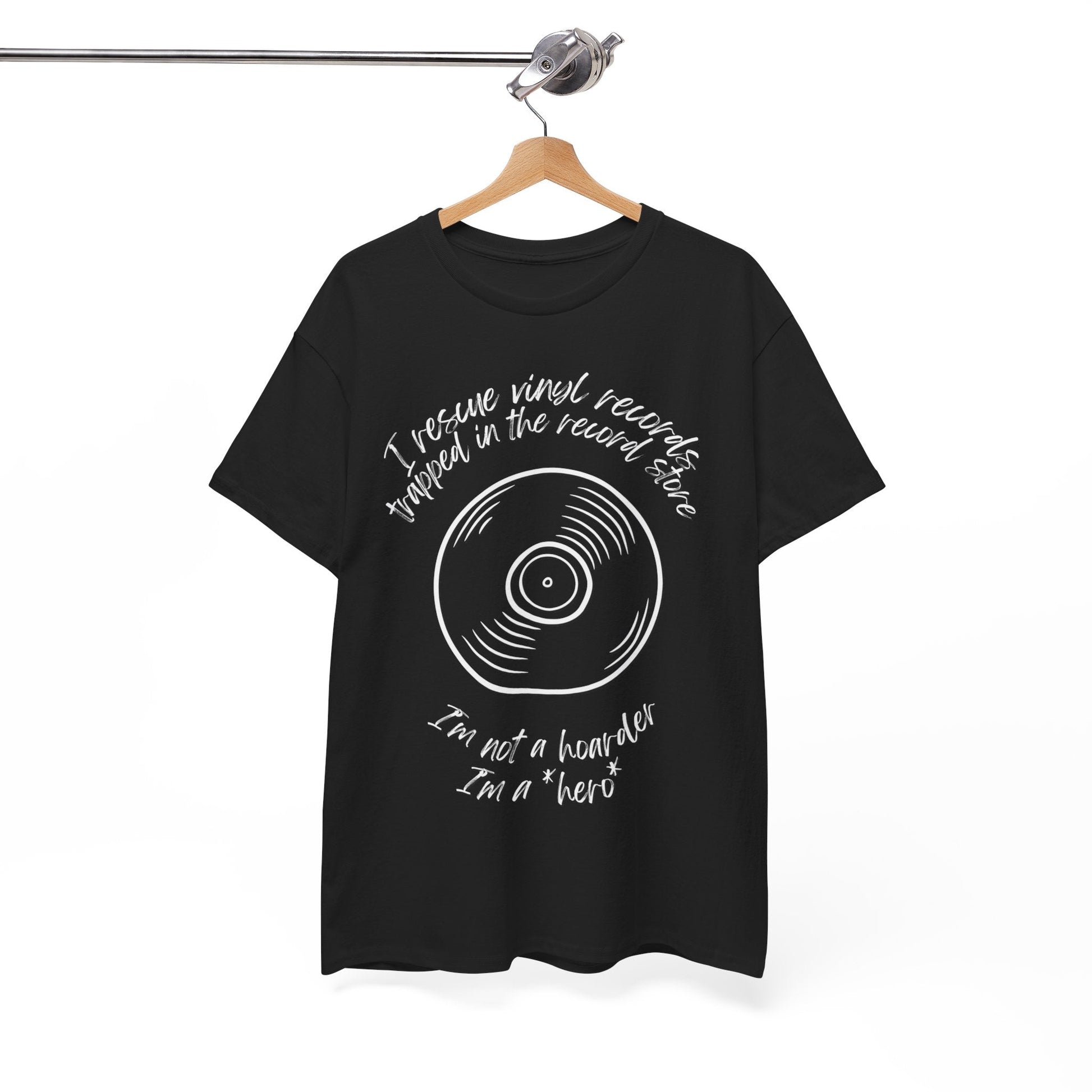 I'm Not a Hoarder I'm a Hero Men's Vinyl T-Shirt