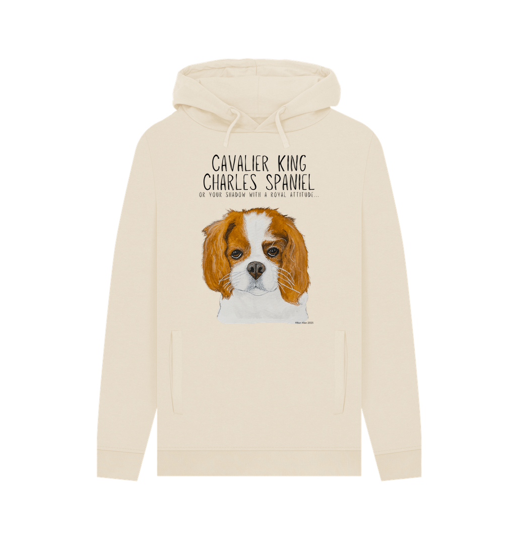 Crowned and Cozy Cavalier King Charles Spaniel Men's Hoodie