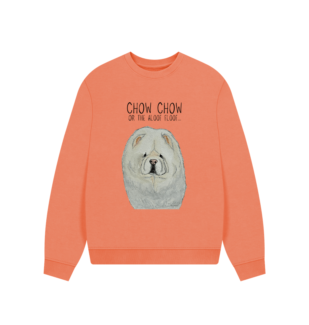 Cream Chow Chow Women's Oversized Sweatshirt