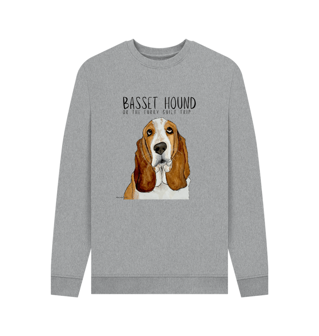 Basset Hound Crew Neck Sweatshirt