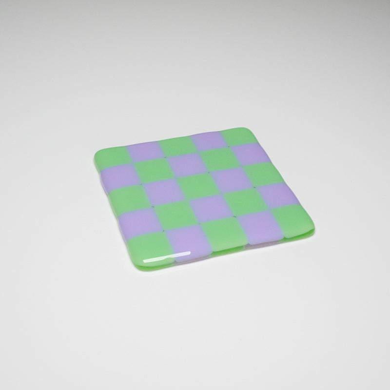 10cm Chequered Dual Coloured Coaster Bullseye Collection