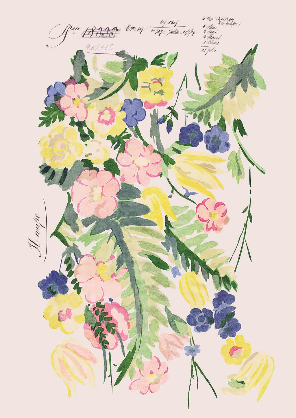 Lady Garden Vintage Archive Poster Print