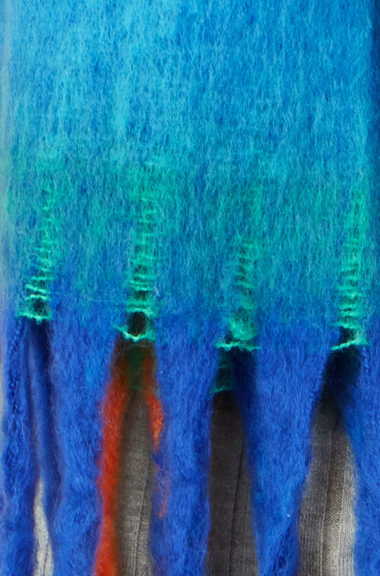 Blue Colour Block Scarf