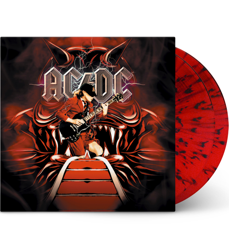AC/DC Live in Johnson City Tennessee 1988 Limited Edition Double LP Red Black Splatter Vinyl