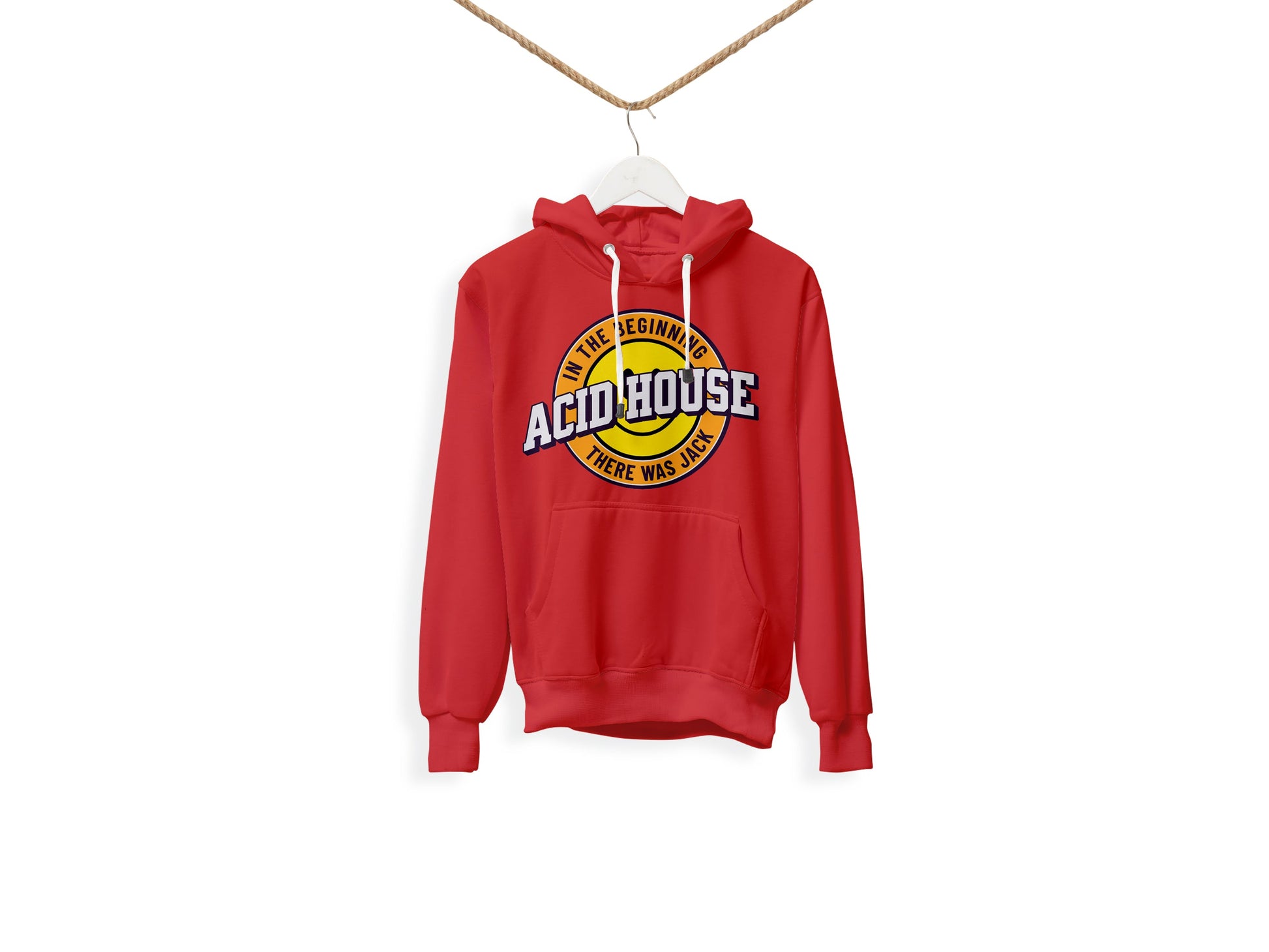 Acid House Jack Hoodie with Iconic Smiley Face