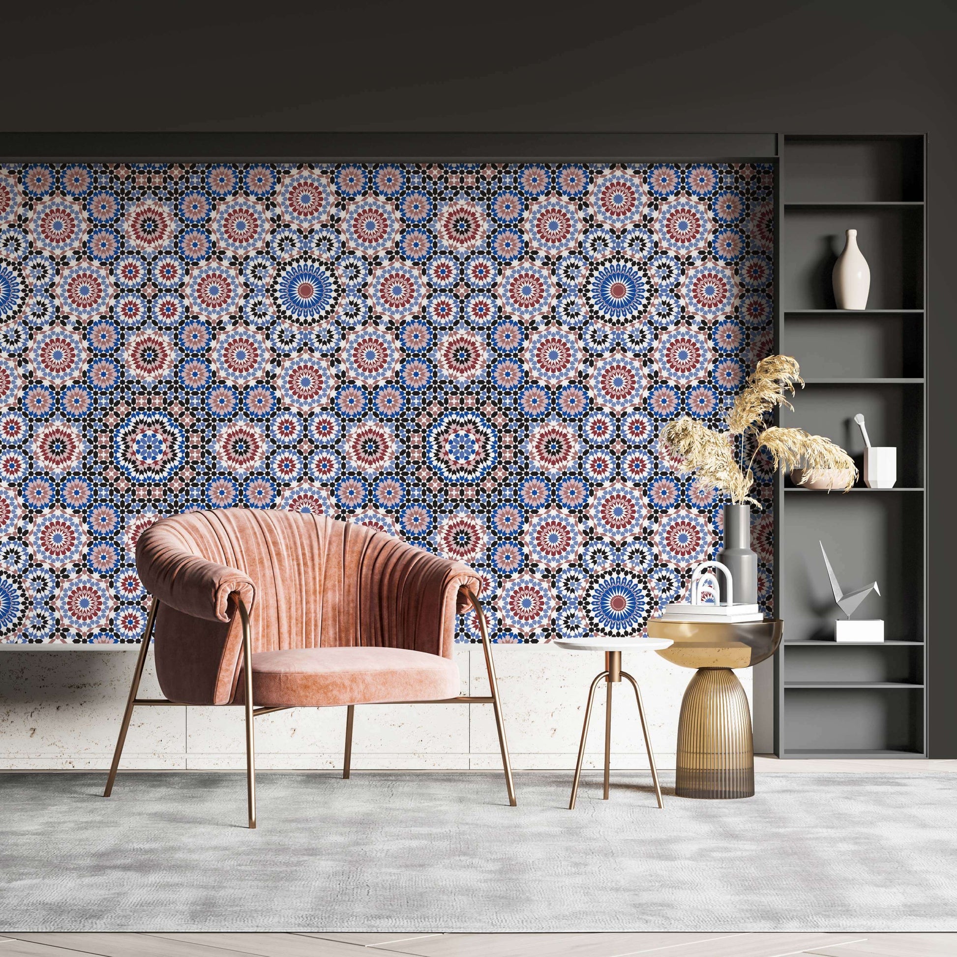 Alara Kaleidoscopic Pattern Wallpaper