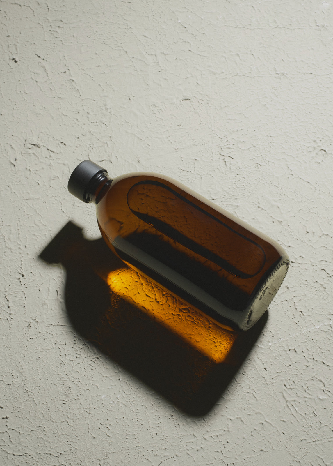 Amber Glass Bottle with Metal Cap