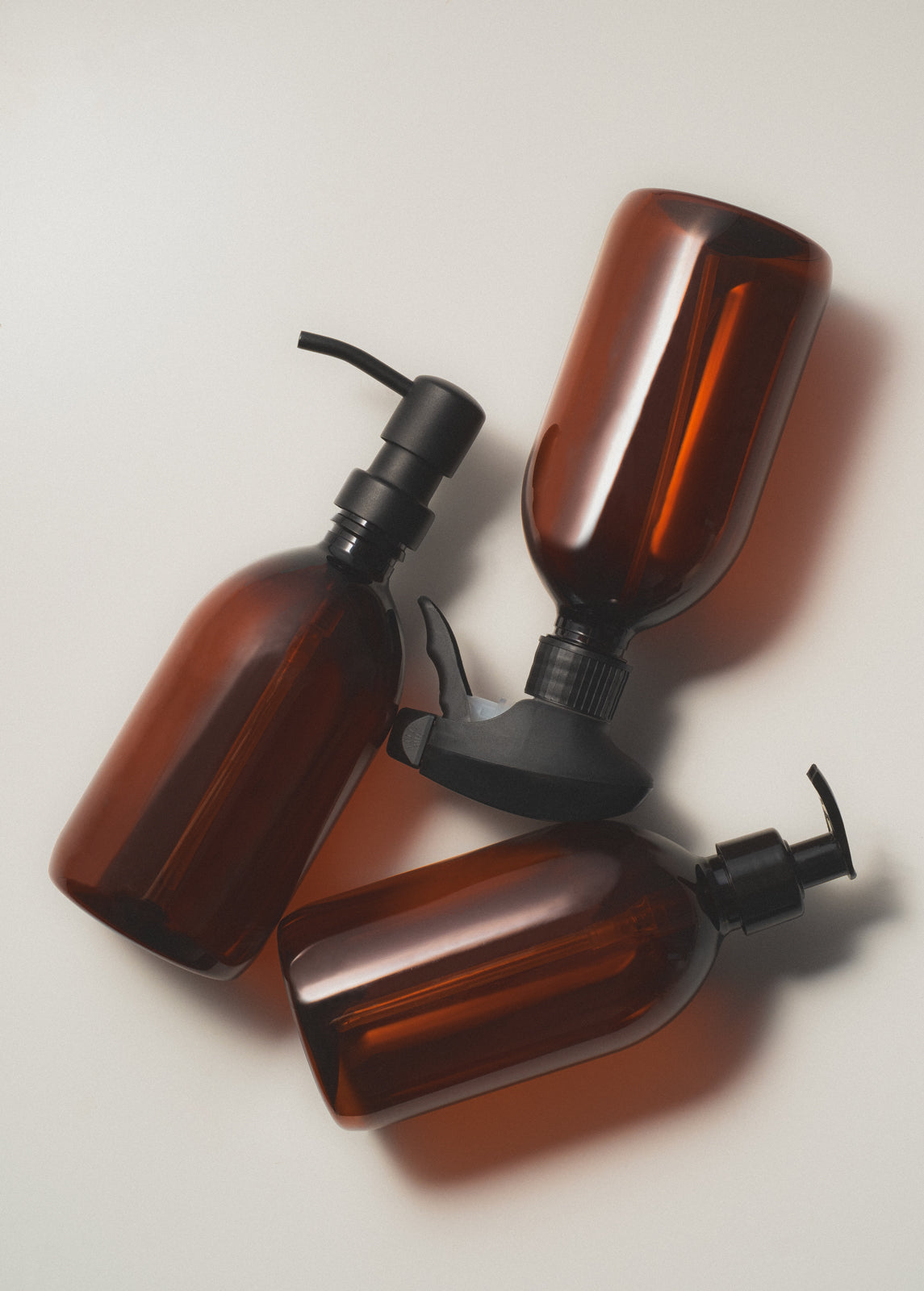 Amber Plastic Spray Bottle