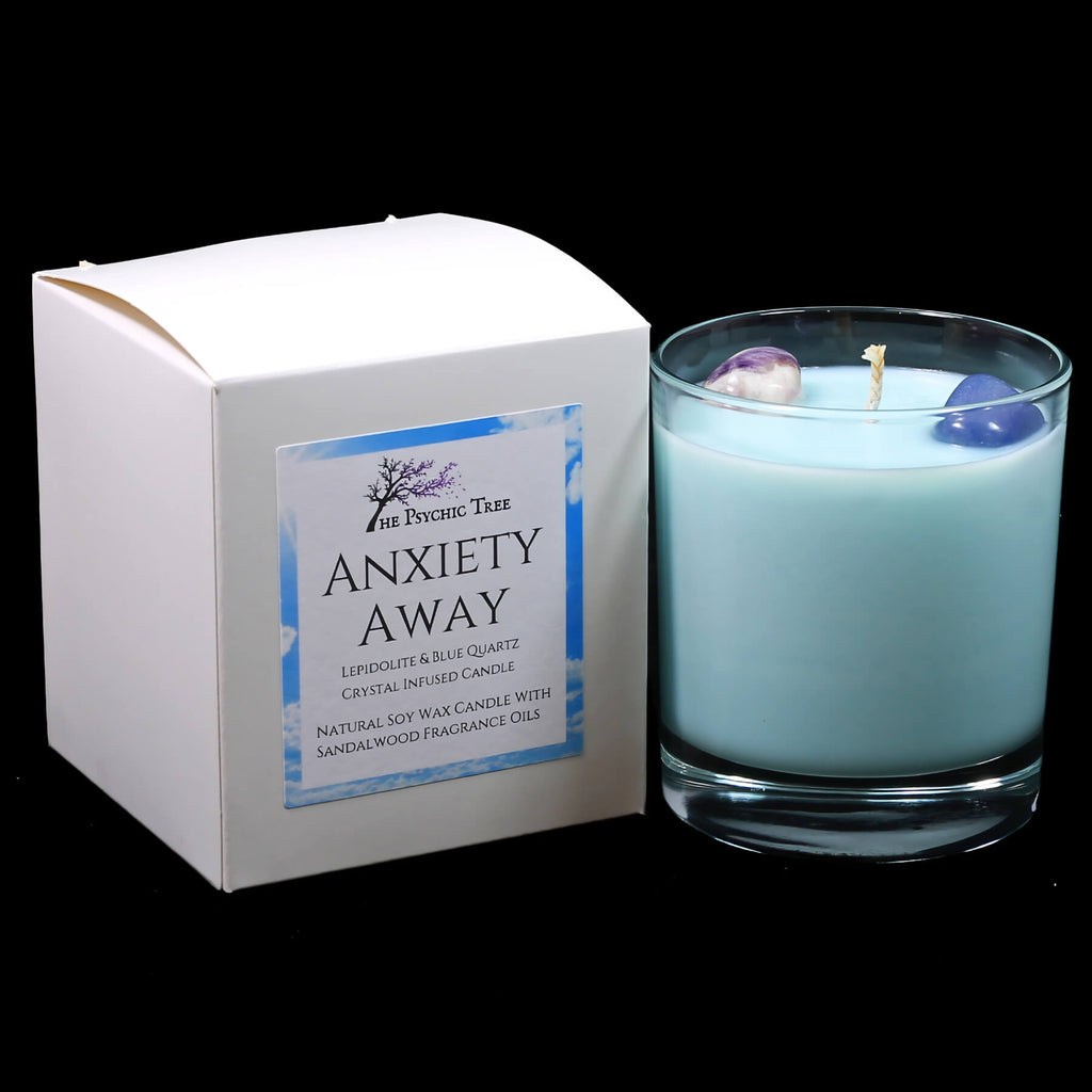Anxiety Away Crystal Infused Scented Candle