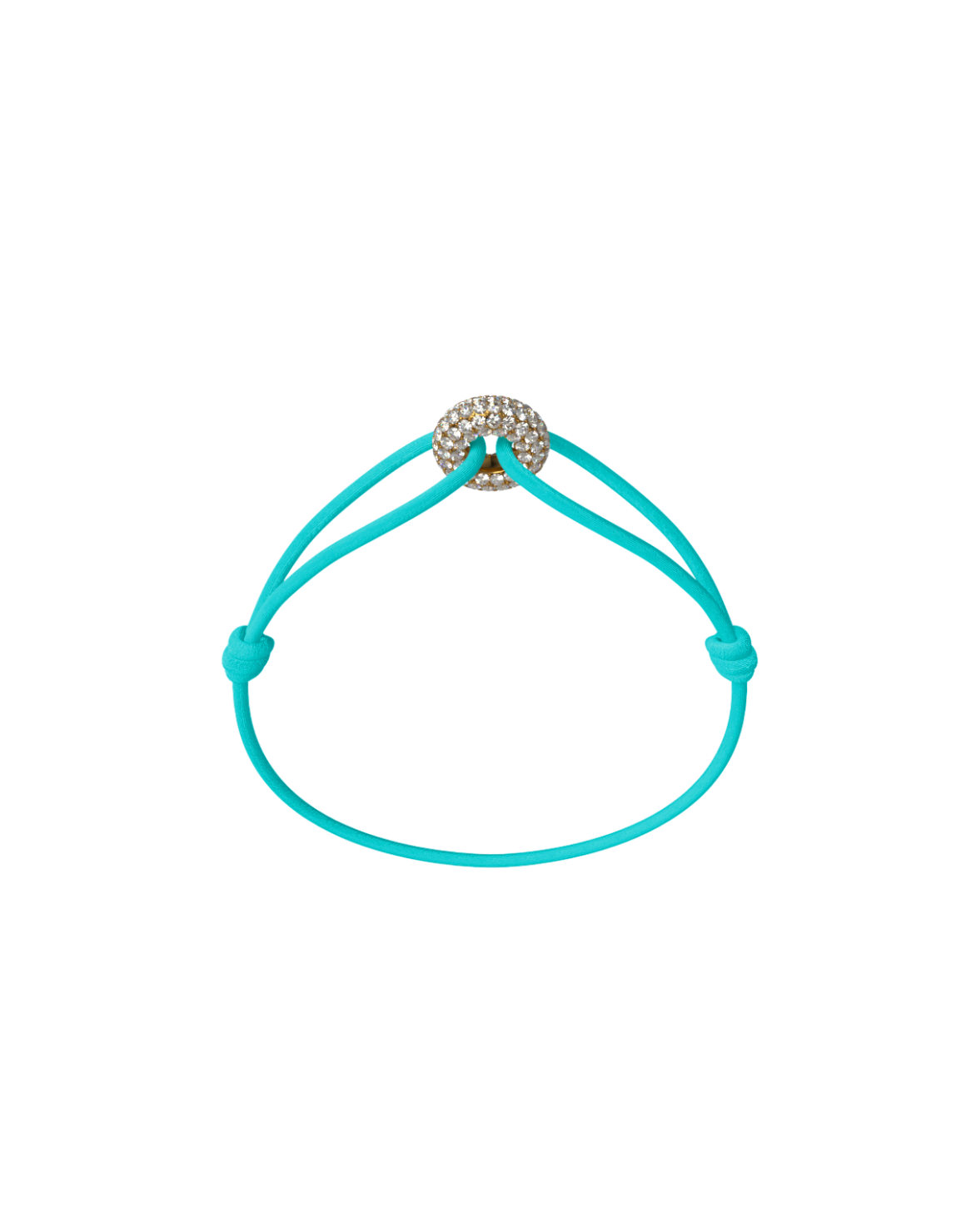 Mini Golden Soho Pave Cord Bracelet