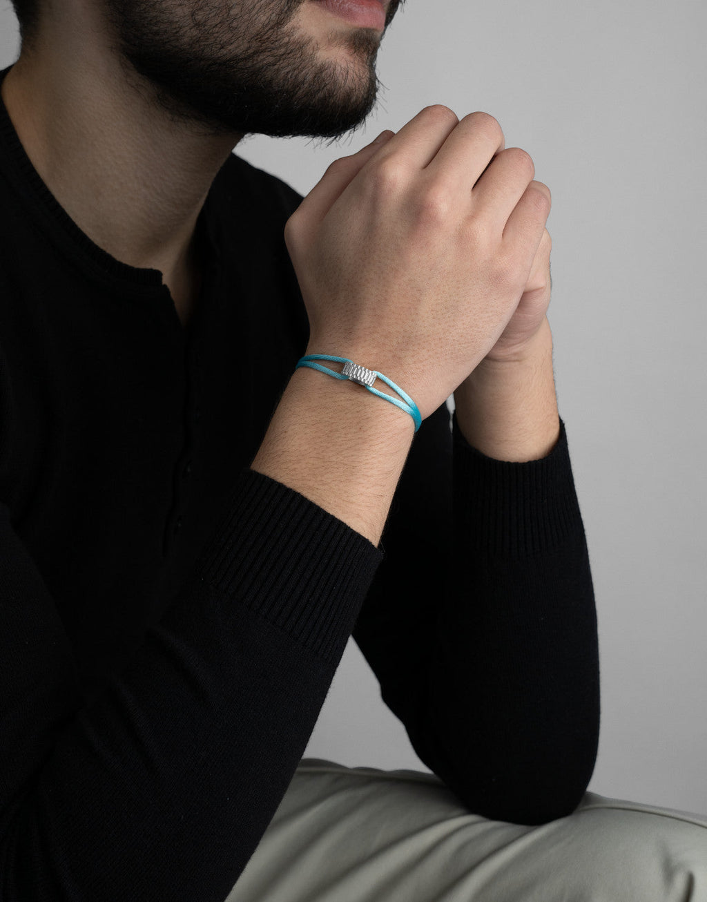 Regent Cord Bracelet in Sterling Silver