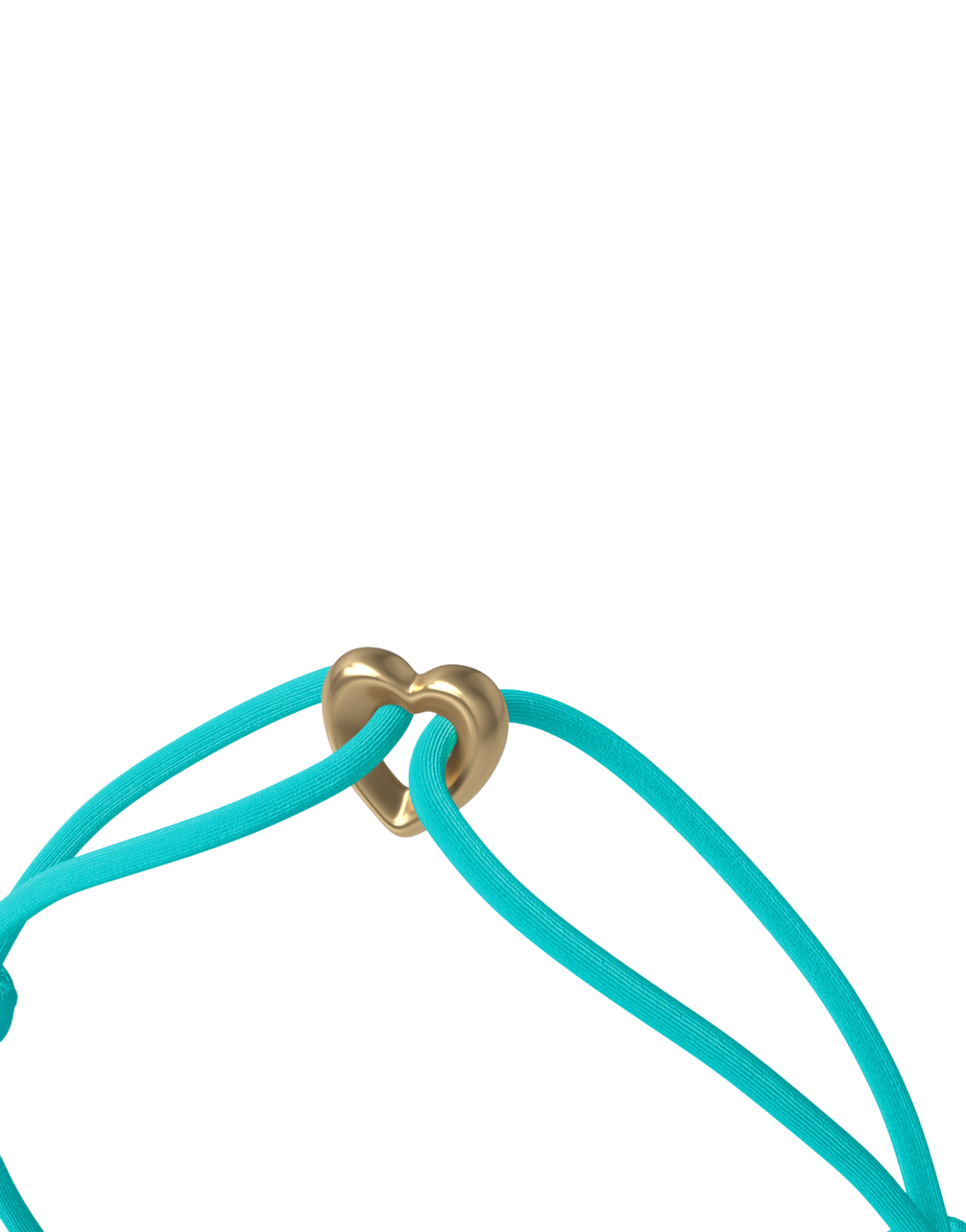 Golden Heart Cord Bracelet