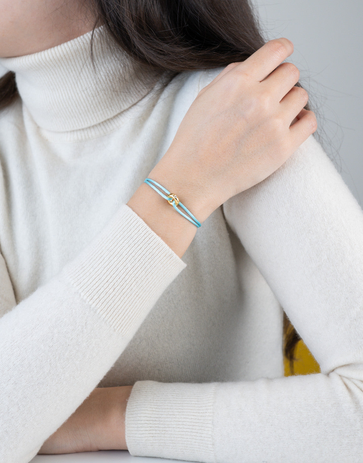 Mini Golden Soho Diamond Cord Bracelet