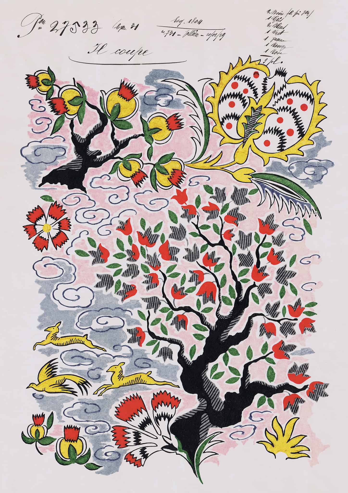 Tree of Life Vintage Archive Poster Print