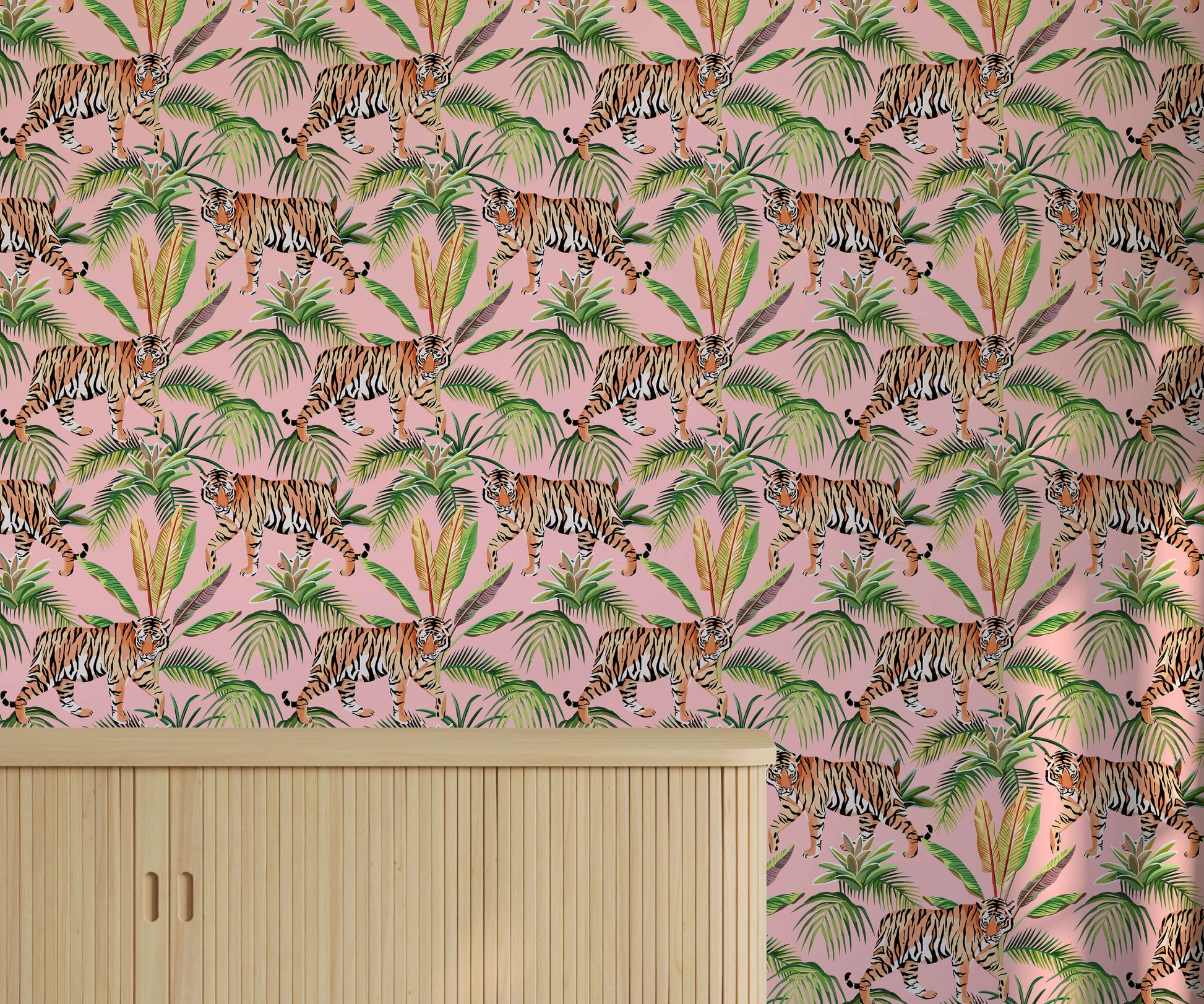 Tropical Tiger Wallpaper