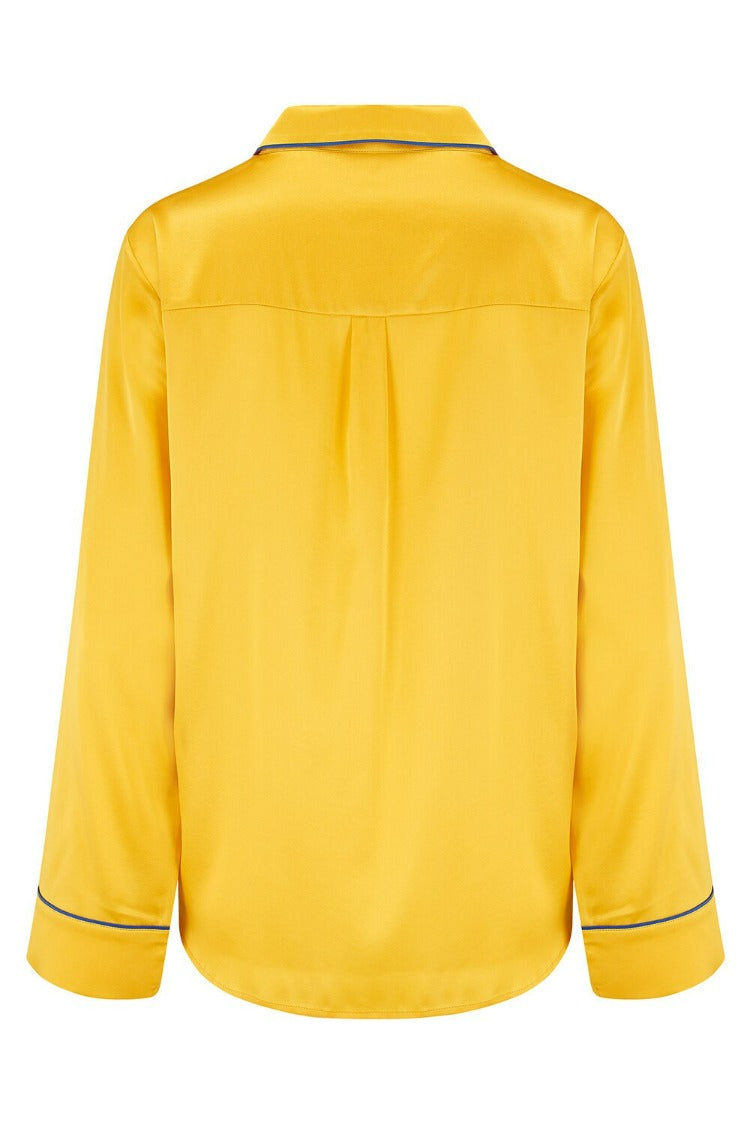 Aurelie Honeybee Silk Pyjama Shirt