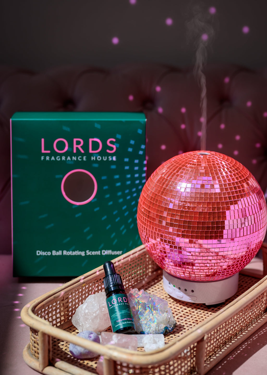Rotating Disco Ball Diffuser