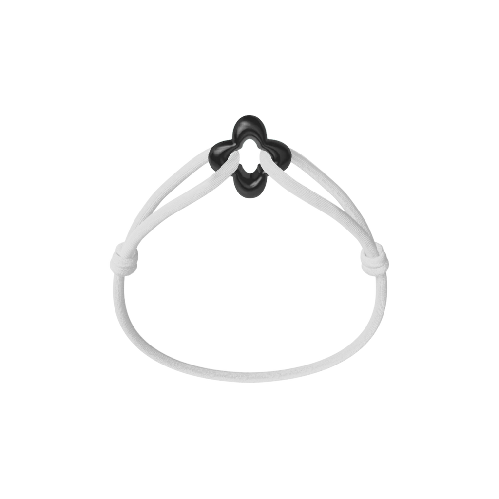 Black Clover Onyx Cord Bracelet