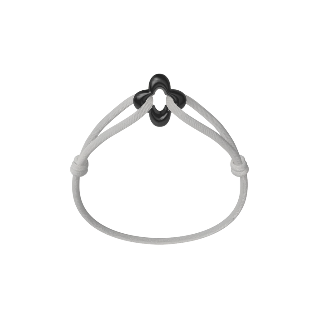 Black Clover Onyx Cord Bracelet