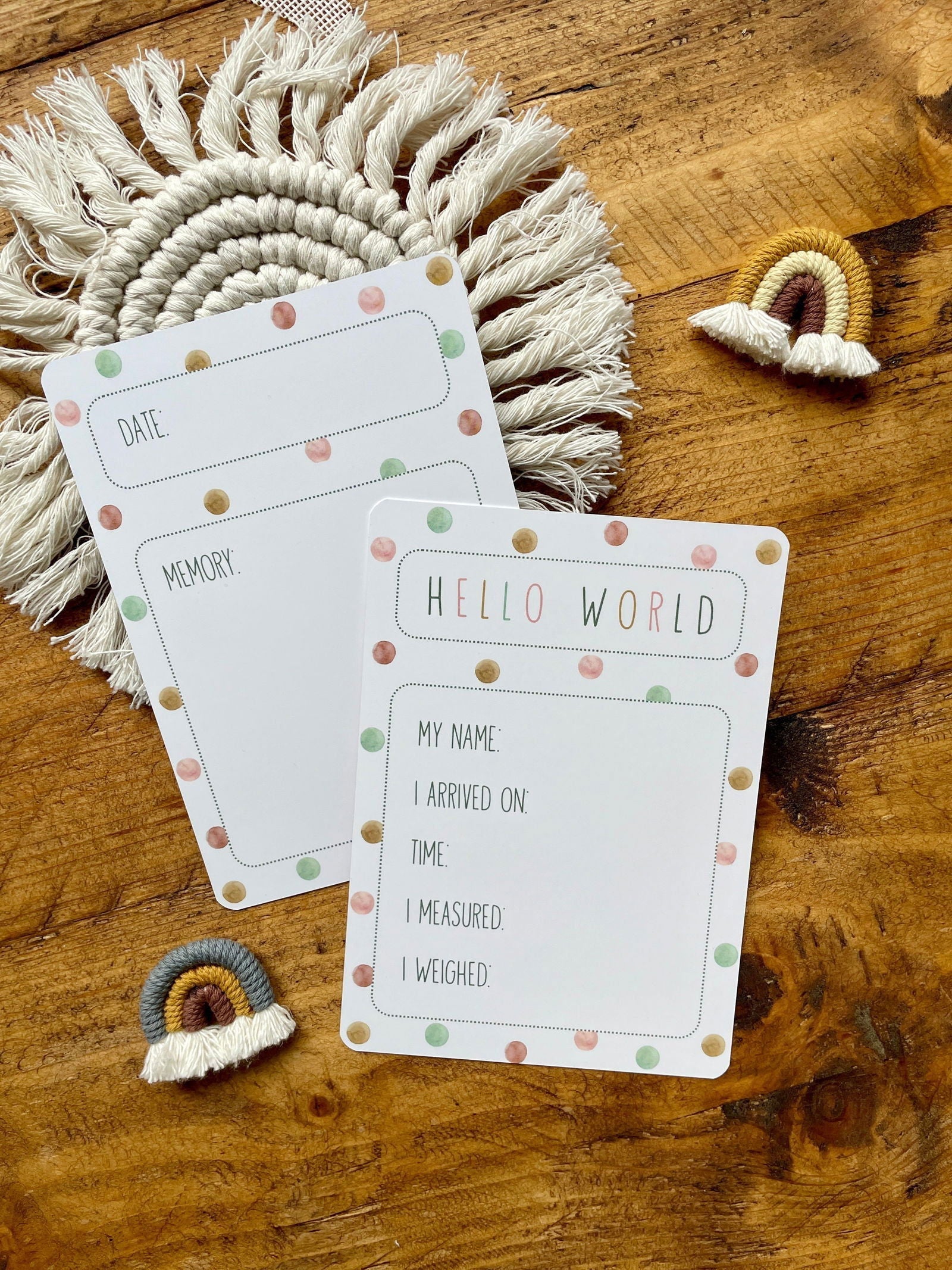 Baby Milestone Cards Set of 30