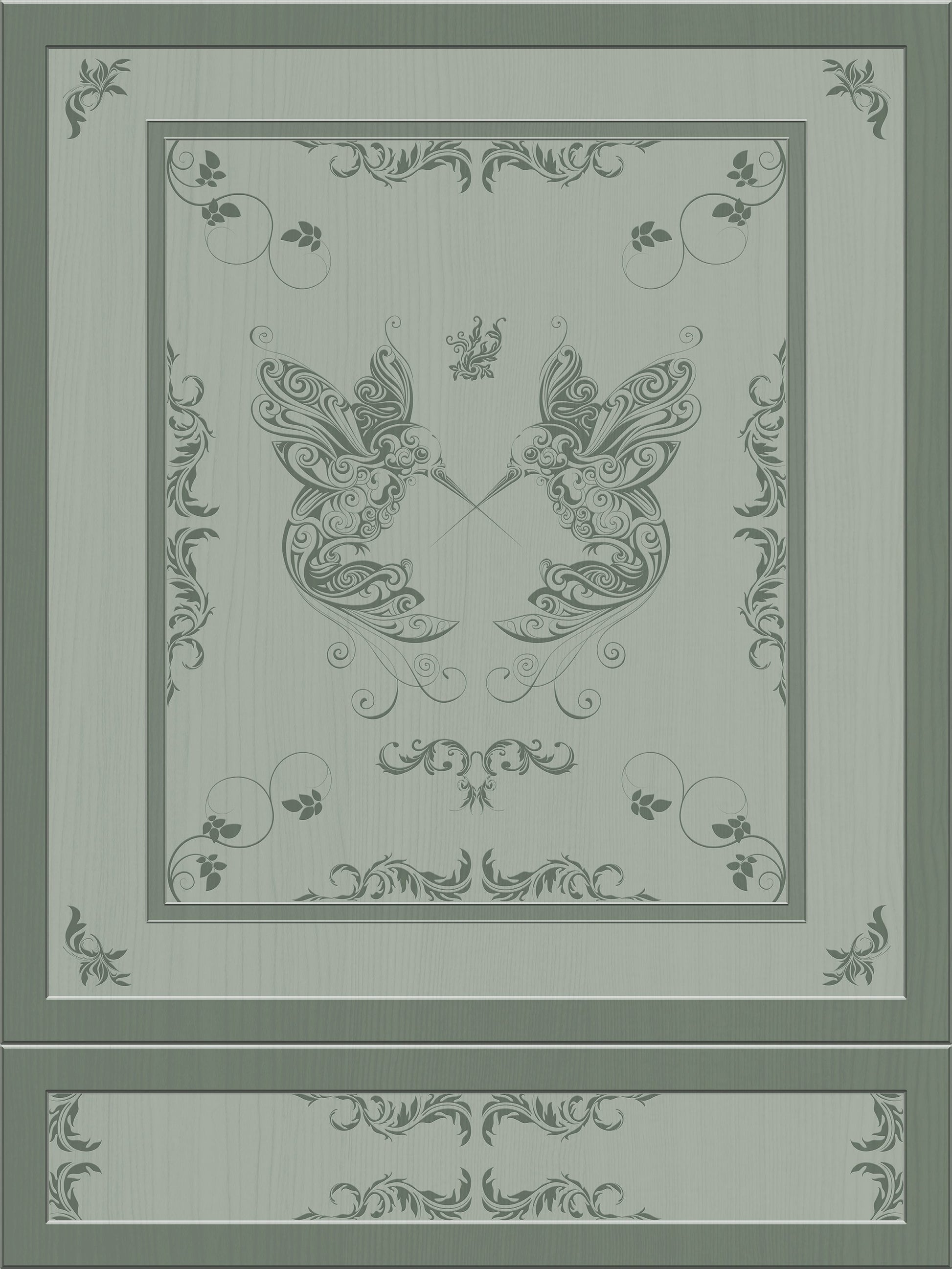 Balfour 3D Wood Panel Wallpaper with Hummingbirds
