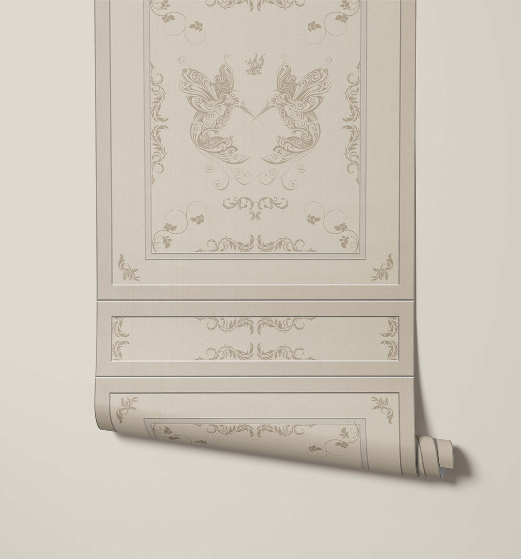 Balfour 3D Wood Panel Wallpaper with Hummingbirds