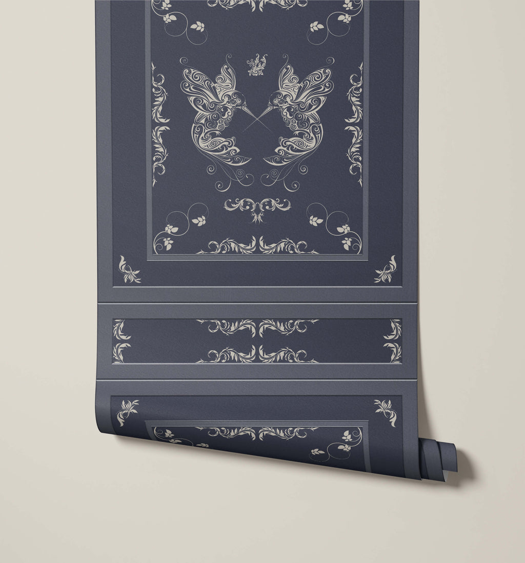 Balfour 3D Wood Panel Wallpaper with Hummingbirds