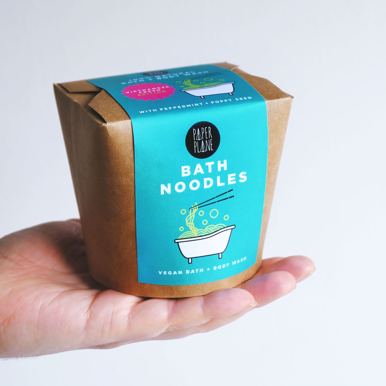 Vietnamese Fresh Bath Noodles - Peppermint natural and vegan body wash