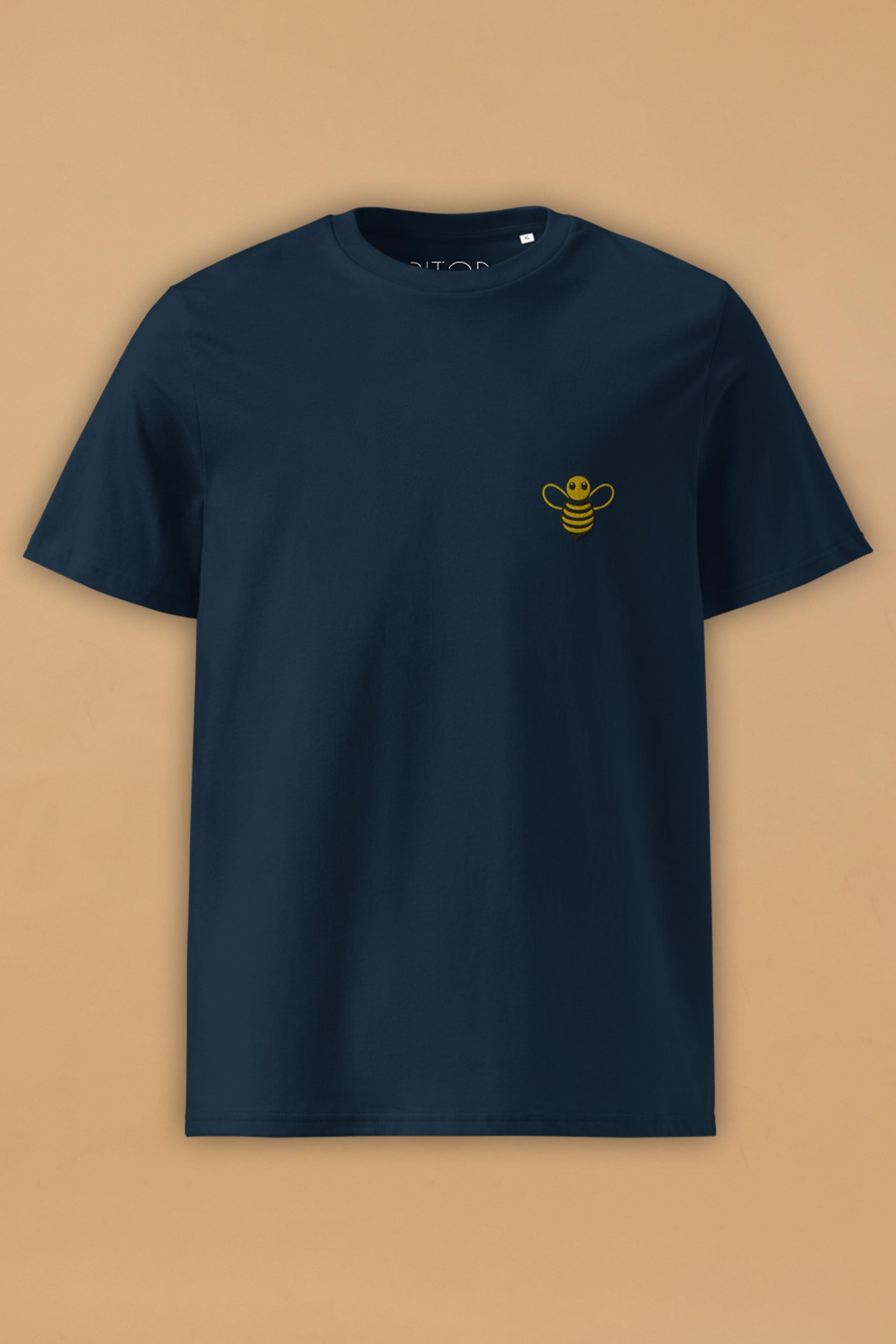 Organic Cotton Embroidered Bee T-Shirt