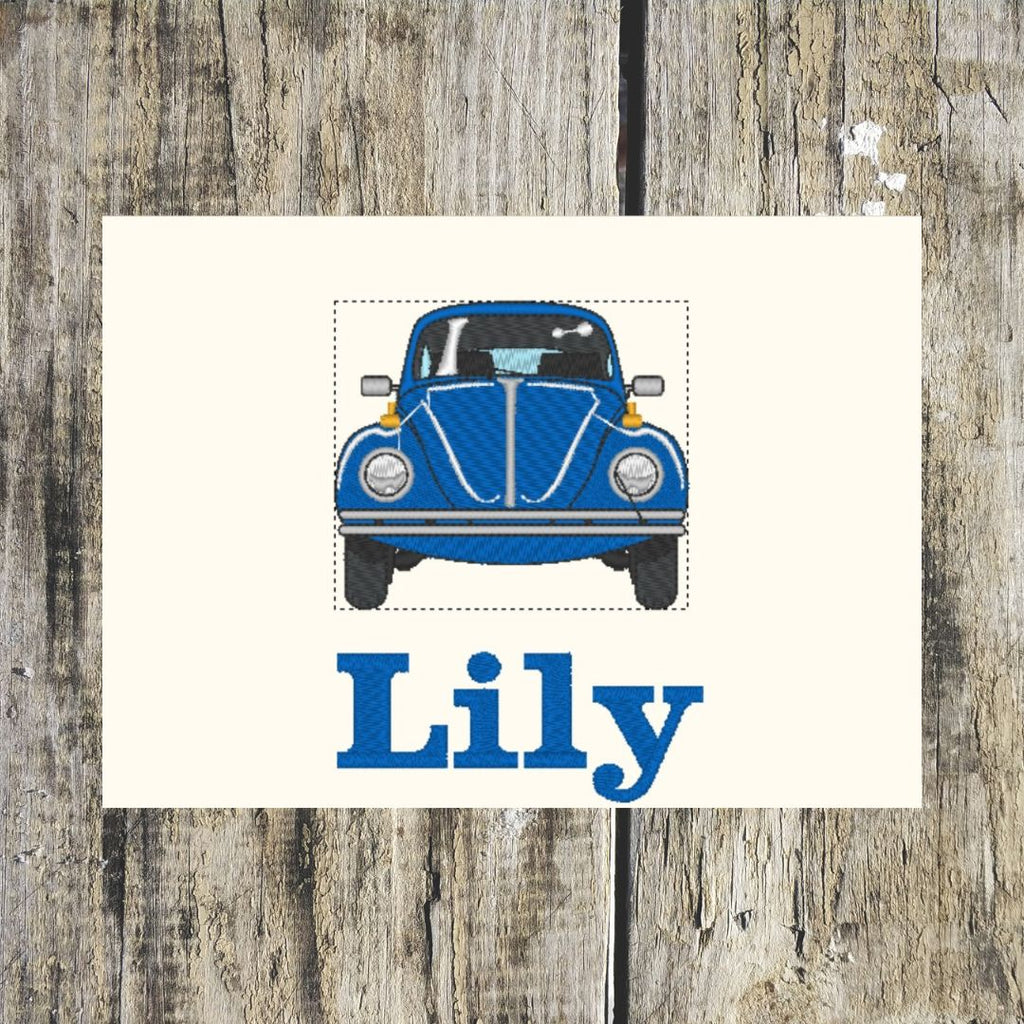Beetle Car Personalised Towels