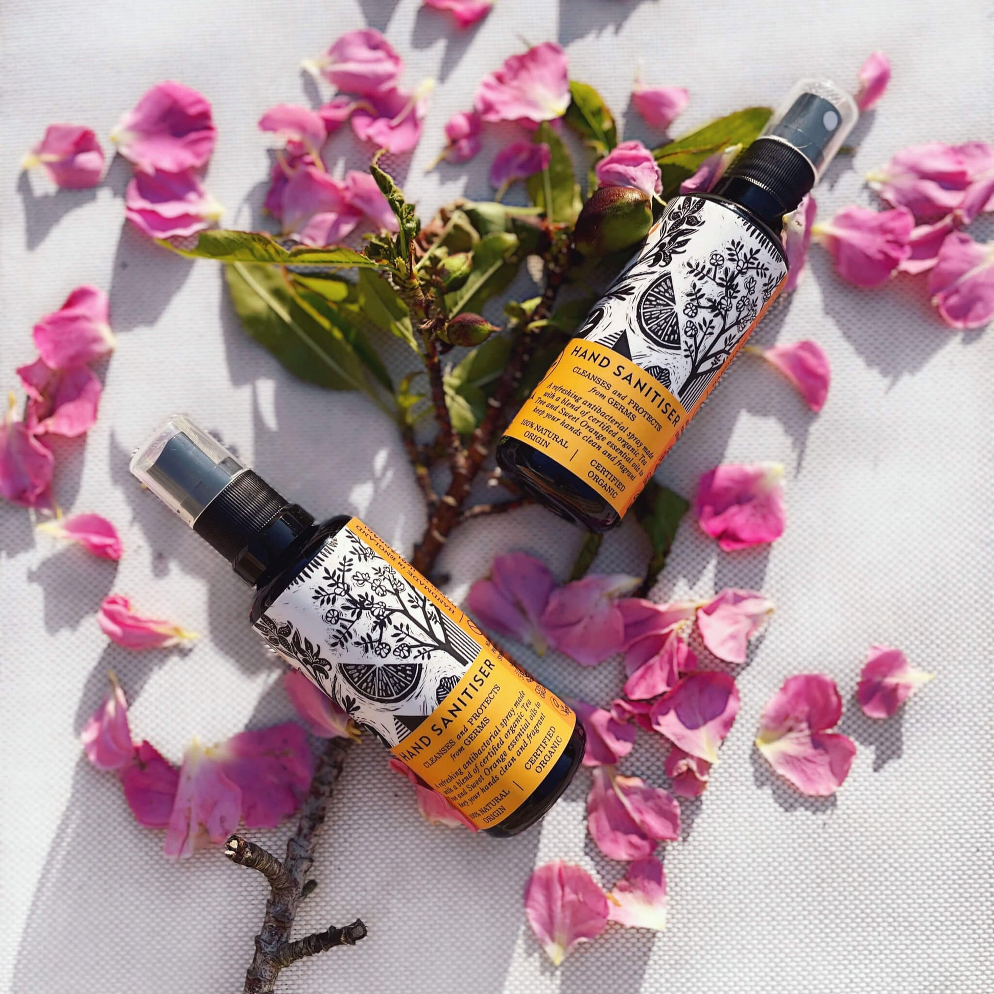 Organic Hand Sanitiser with Tea Tree and Sweet Orange