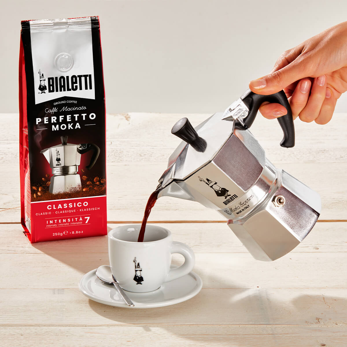 Stovetop Moka Express Coffee Maker