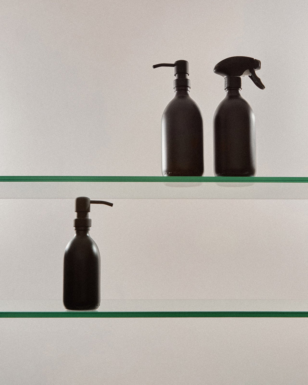 Black Spray Bottle with Matte Finish
