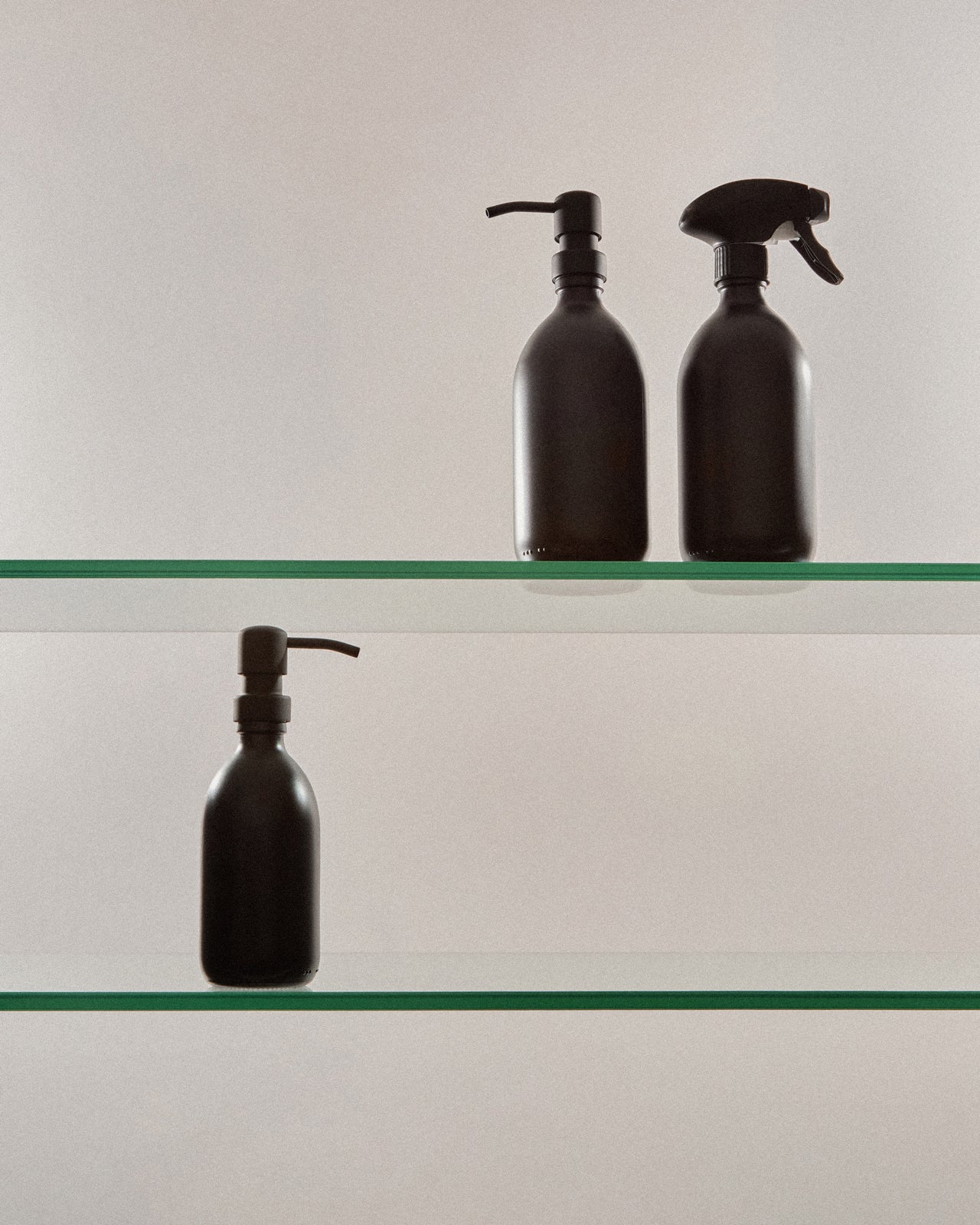 Black Spray Bottle with Matte Finish