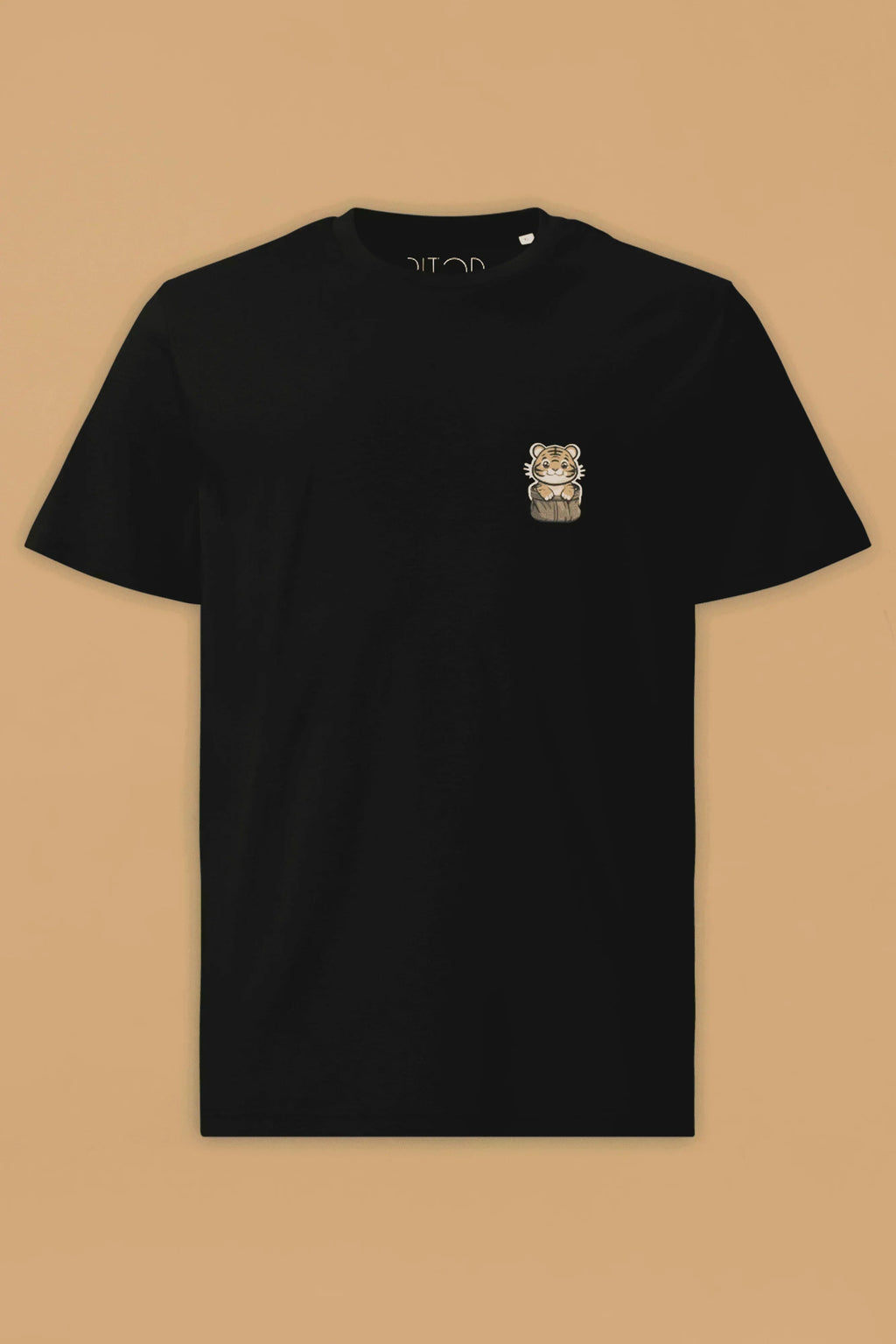 Tiger T-Shirt in Black Organic Cotton