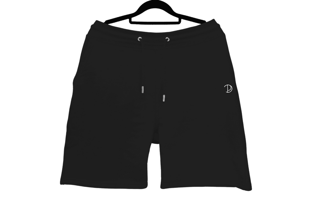 Printed P Shorts in Black