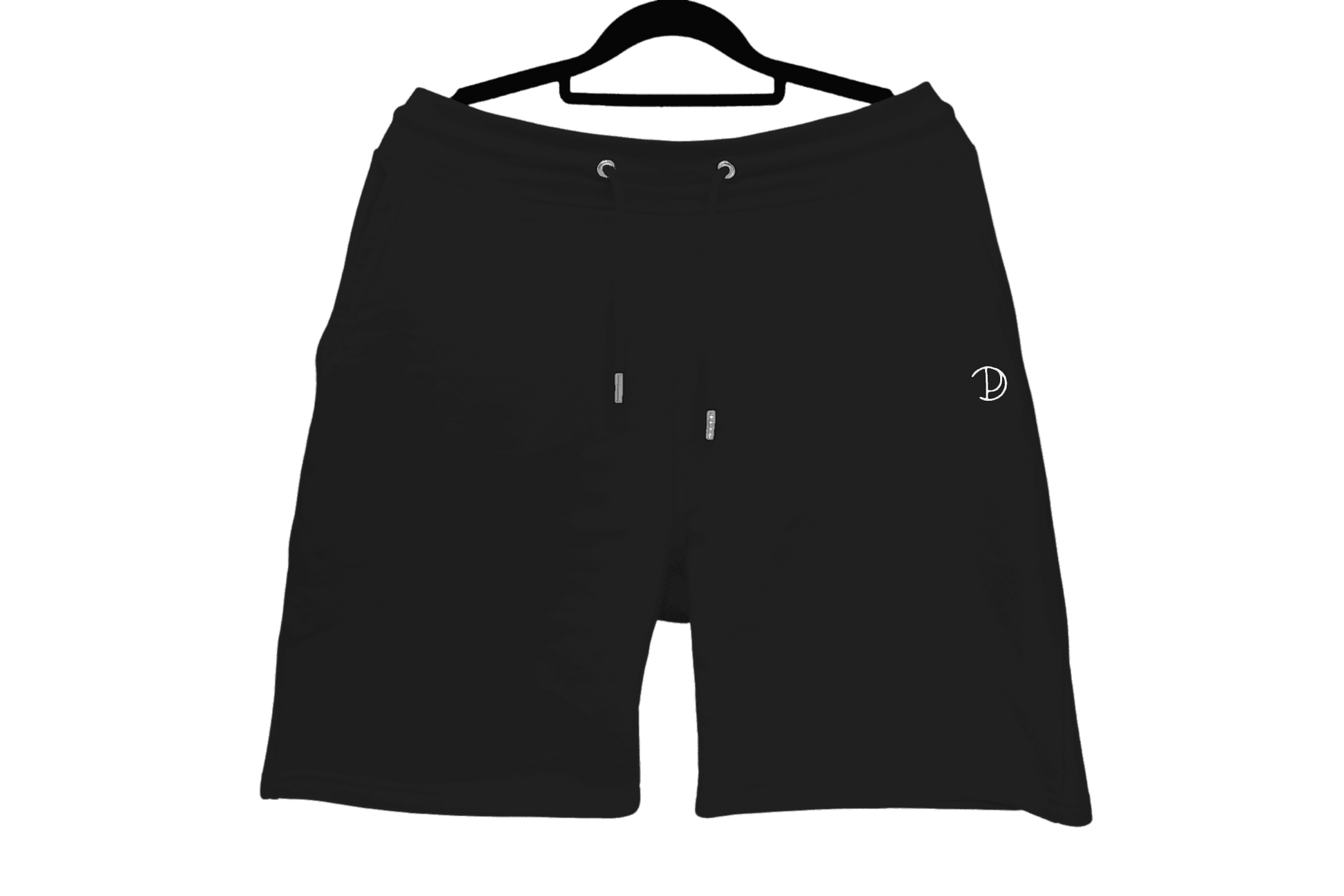 Printed P Shorts in Black