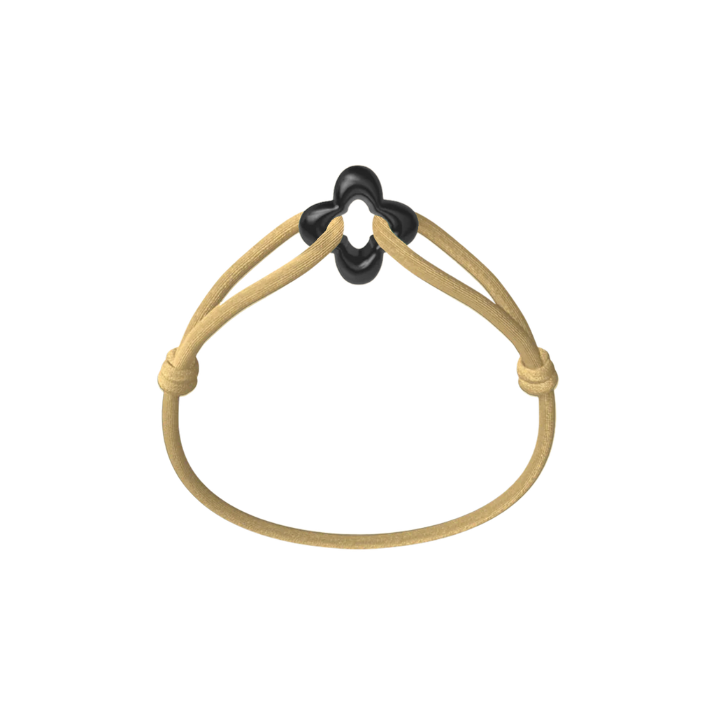 Black Clover Onyx Cord Bracelet