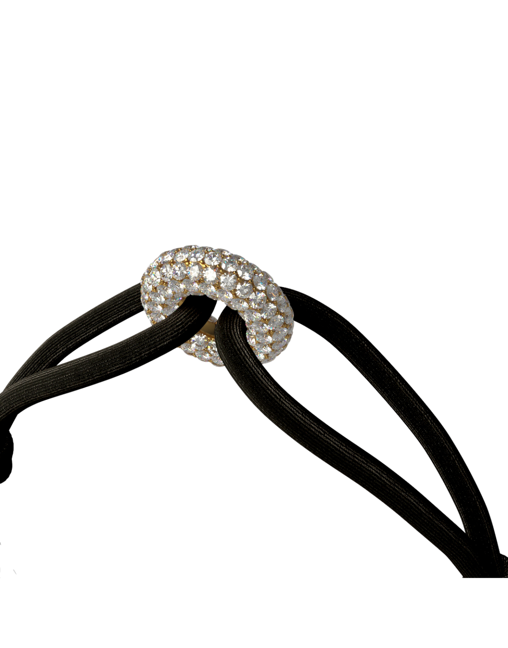 Golden Pave Cord Bracelet with Lab Diamonds