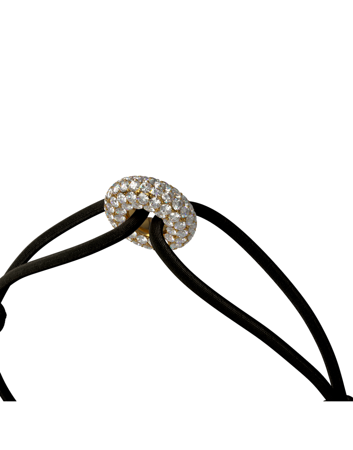 Mini Golden Soho Pave Cord Bracelet